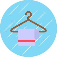 Clothes Hanger Flat Circle Icon Design vector