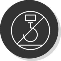 Use No Hooks Glyph Due Circle Icon Design vector