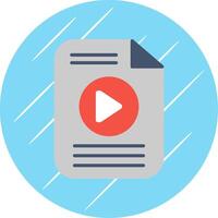 File Flat Circle Icon Design vector