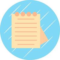 Notepad Flat Circle Icon Design vector