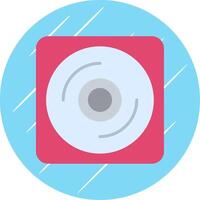 Vinyl Disc Flat Circle Icon Design vector