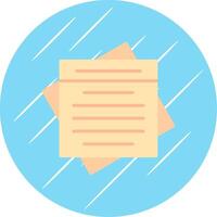 Sticky Note Flat Circle Icon Design vector