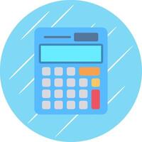 calculadora plano circulo icono diseño vector