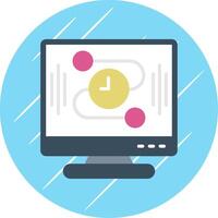 TimeLine Circle Multi Circle Flat Circle Icon Design vector