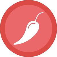 Chilli Glyph Due Circle Icon Design vector