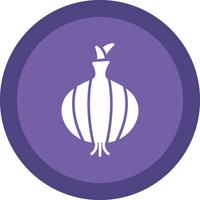 Onion Glyph Due Circle Icon Design vector