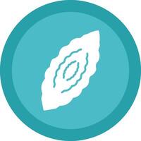 Bitter Glyph Due Circle Icon Design vector