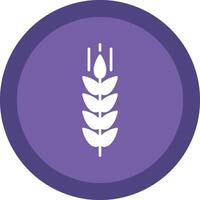 Wheat Glyph Due Circle Icon Design vector