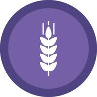 Wheat Glyph Due Circle Icon Design vector