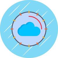 Cloud Computing Flat Circle Icon Design vector