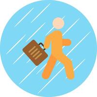 Man Flat Circle Icon Design vector