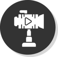 Camera Flat Circle Icon Design vector