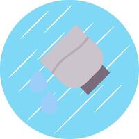 Add Water Flat Circle Icon Design vector