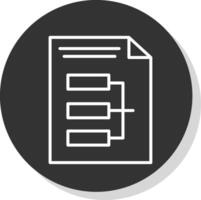Infographic Line Shadow Circle Icon Design vector