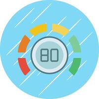 Thermostat Flat Circle Icon Design vector