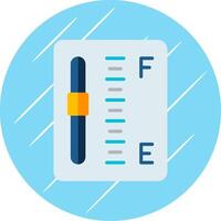 Gauge Flat Circle Icon Design vector