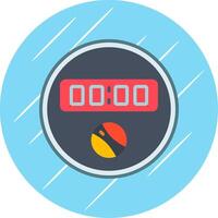 Dial Flat Circle Icon Design vector