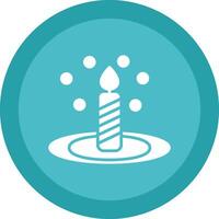 Bunsen Burner Line Shadow Circle Icon Design vector