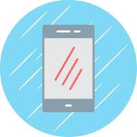 Smartphone Flat Circle Icon Design vector