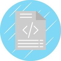 Coding Flat Circle Icon Design vector