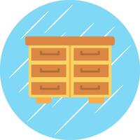 Cabinet Flat Circle Icon Design vector