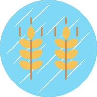 Wheat Flat Circle Icon Design vector