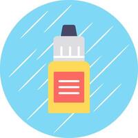 Serum Flat Circle Icon Design vector