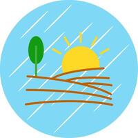 Farm Flat Circle Icon Design vector