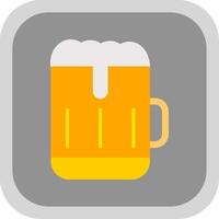 Bar Flat round corner Icon Design vector