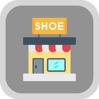 Store Flat round corner Icon Design vector