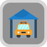 Garage Flat round corner Icon Design vector