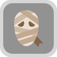 Mummy Flat round corner Icon Design vector