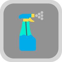 Sprayer Flat round corner Icon Design vector