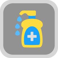 Liquid Soap Flat round corner Icon Design vector