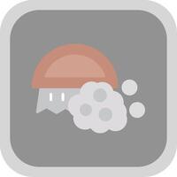 Brush Flat round corner Icon Design vector