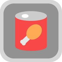 Canned Food Flat round corner Icon Design vector