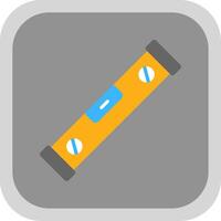 Spirit Level Flat round corner Icon Design vector