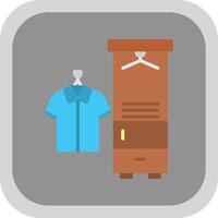 Coat Rack Flat round corner Icon Design vector