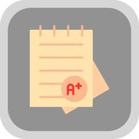 Grades Flat round corner Icon Design vector