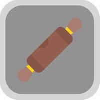 Rolling Pin Flat round corner Icon Design vector