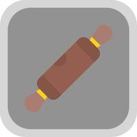 Rolling Pin Flat round corner Icon Design vector