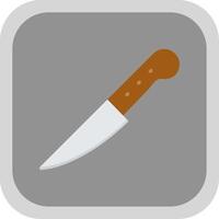 Knife Flat round corner Icon Design vector