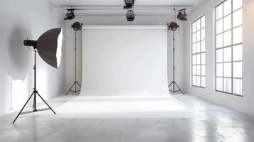 Elegant studio photo room background