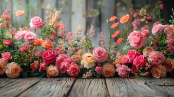 Beautiful floral background photo