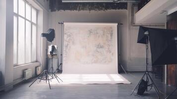 Elegant studio photo room background