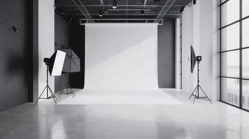 Elegant studio photo room background