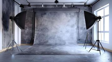 Elegant studio photo room background