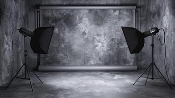 Elegant studio photo room background