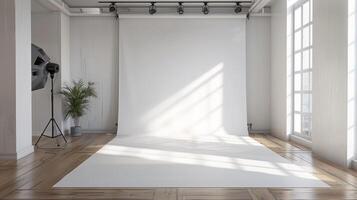 Elegant studio photo room background