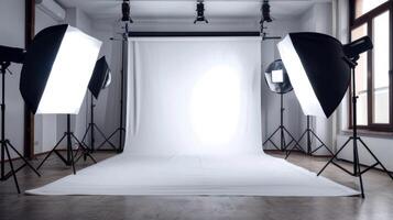 Elegant studio photo room background